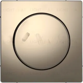 Светорегулятор поворотно-нажимной универсальный Merten D-life LED 4-200Вт, 4-400 Вт. для ламп накал. и галог., никель MTN5134-0000+MTN5250-6050 MTN5134-0000 + MTN5250-6050