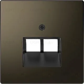 Розетка телефонная двойная Merten D-life RJ11, мокко металл EPUAE8-8UPO+MTN4522-6052 EPUAE8-8UPO + MTN4522-6052