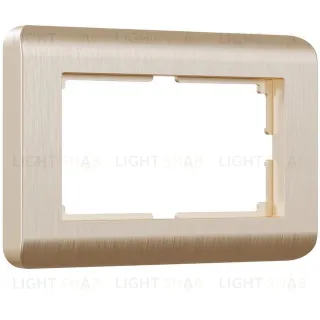 Рамка для двойной розетки Werkel Stream, шампань a051273 a051273