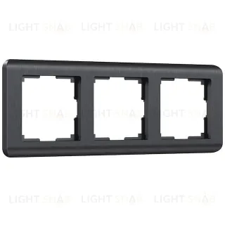 Рамка тройная Werkel Stream, графит a051268 a051268