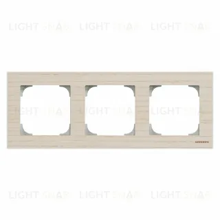 Рамка тройная ABB Sky, белый ясень 2CLA857300A2001 2CLA857300A2001