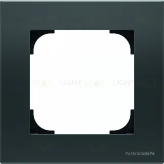 Рамка одинарная ABB Sky, черный бархат 2CLA857100A1501 2CLA857100A1501