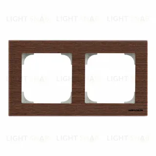 Рамка двойная ABB Sky, венге 2CLA857200A2101 2CLA857200A2101