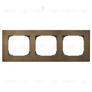 Рамка тройная ABB Sky, античная латунь 2CLA857300A1201 2CLA857300A1201