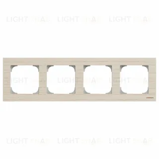Рамка четверная ABB Sky, белый ясень 2CLA857400A2001 2CLA857400A2001