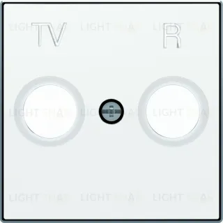 Розетка TV-R проходная ABB Sky, белый 2CLA815070A1001+2CLA855000A1101 2CLA815070A1001 + 2CLA855000A1101