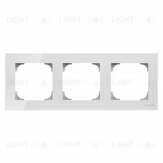 Рамка тройная ABB Sky, белое стекло 2CLA857300A3001 2CLA857300A3001