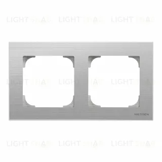 Рамка двойная ABB Sky, нержавеющая сталь 2CLA857200A1401 2CLA857200A1401