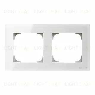 Рамка двойная ABB Sky, белое стекло 2CLA857200A3001 2CLA857200A3001