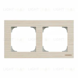 Рамка двойная ABB Sky, белый ясень 2CLA857200A2001 2CLA857200A2001