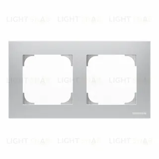 Рамка двойная ABB Sky, серебряный 2CLA857200A1301 2CLA857200A1301
