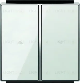 Выключатель управления жалюзи клавишный ABB Sky, белое стекло 2CLA814410A1001+2CLA854400A2101 2CLA814410A1001 + 2CLA854400A2101