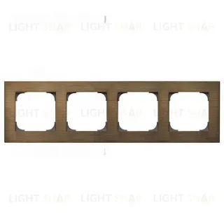 Рамка четверная ABB Sky, античная латунь 2CLA857400A1201 2CLA857400A1201