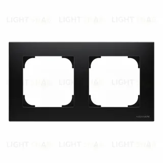 Рамка двойная ABB Sky, черный бархат 2CLA857200A1501 2CLA857200A1501