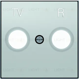 Розетка TV-R единственная ABB Sky, серебряный 2CLA815000A1001+2CLA855000A1301 2CLA815000A1001 + 2CLA855000A1301