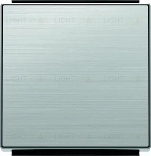 Переключатель одноклавишный ABB Sky (с 2-х мест) 10А, нержавеющая сталь 2CLA810200A1001+2CLA850100A1401 2CLA810200A1001 + 2CLA850100A1401