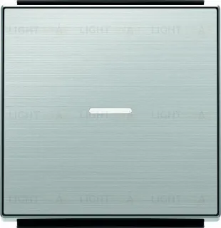 Выключатель одноклавишный с подсветкой ABB Sky, 10 А, нержавеющая сталь 2CLA810100A1001+2CLA819202A1001+2CLA850130A1401 2CLA810100A1001 + 2CLA819202A1001 + 2CLA850130A1401