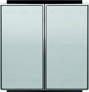 Выключатель двухклавишный ABB Sky, 10 А, серебряный 2CLA811100A1001+2CLA851100A1301 2CLA811100A1001 + 2CLA851100A1301