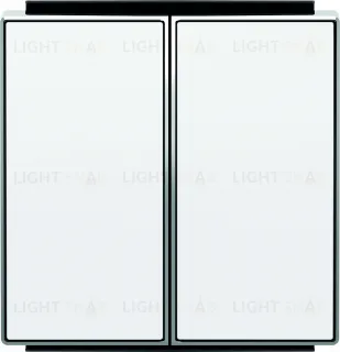 Переключатель двухклавишный ABB Sky (с 2-х мест), 10А, белый 2CLA812200A1001+2CLA851100A1101 2CLA812200A1001 + 2CLA851100A1101