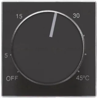 Терморегулятор теплого пола ABB Sky с датчиком, 10А/250В, черный бархат 2CLA814090A1001+2CLA854090A1501 2CLA814090A1001 + 2CLA854090A1501