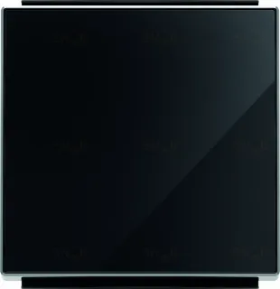 Выключатель одноклавишный перекрестный ABB Sky (из 3-х мест), 10А, черное стекло 2CLA811000A1001+2CLA850100A2501 2CLA811000A1001 + 2CLA850100A2501