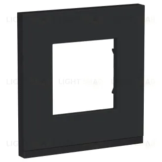 Рамка одинарная Schneider Electric Unica Pure, каучук-антрацит NU600282 NU600282