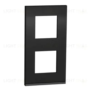 Рамка двойная вертикальная Schneider Electric Unica Pure, камень-антрацит NU6004V87 NU6004V87