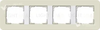 Рамка четверная Gira E3 песочный/белый глянцевый 0214417 0214417