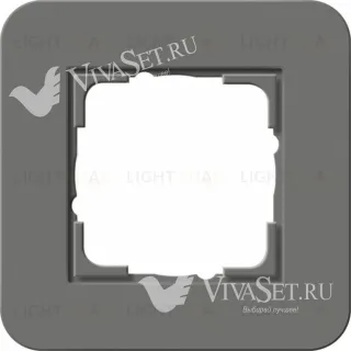 Рамка одинарная Gira E3 темно-серый/антрацит 0211423 0211423
