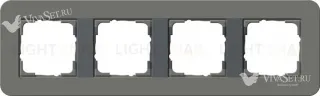 Рамка четверная Gira E3 темно-серый/антрацит 0214423 0214423