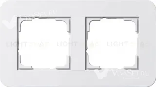 Рамка двойная Gira E3 белый глянцевый 0212410 0212410