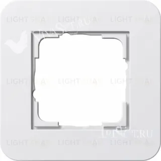 Рамка одинарная Gira E3 белый глянцевый 0211410 0211410
