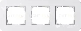 Рамка тройная Gira E3 белый глянцевый 0213410 0213410