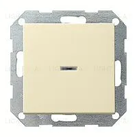 Выключатель одноклавишный универс. с подсветкой Gira (вкл/выкл с 2-х мест) 10А/250В 010600+029001+099600 010600 + 029001 + 099600