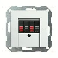 Розетка акустическая двойная Gira 110910+027627 110910 + 027627