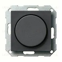 Светорегулятор поворотный Gira для LED 3-40Вт., 40-200Вт ламп накал. и галог. 030000+065028 030000 + 065028