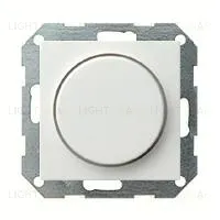 Светорегулятор поворотный Gira для LED 3-40Вт., 40-200Вт ламп накал. и галог. 030000+065003 030000 + 065003