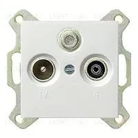 Телевизионная розетка оконечная Gira TV-SAT-FM 093700+086903 093700 + 086903
