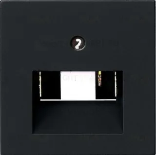 Розетка телефонная одинарная Gira RJ11, черный матовый 017900+0270005 017900 + 0270005