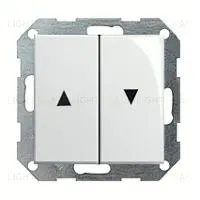 Выключатель управления жалюзи клавишный Gira, 10А/250В 015900+029403 015900 + 029403