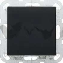 Заглушка с опорной пластиной Gira, черный матовый 0268005 0268005