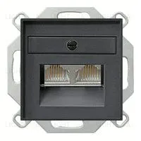 Розетка компьютерная двойная Gira RJ45 6-й кат. epuae8-8upok6+027028 epuae8-8upok6 + 027028