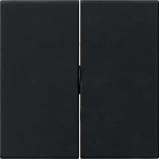 Выключатель двухклавишный Gira 10А/250В, черный матовый 010500+0295005 010500 + 0295005