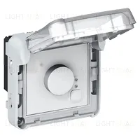 Электронный комнатный термостат Legrand Plexo 250 В IP55, серый 69508 69508