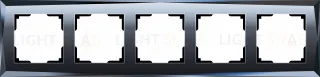 Рамка пятерная Werkel Diamant, черное стекло a051443 a051443