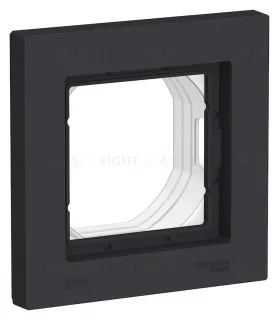 Рамка одинарная Schneider Electric Atlasdesign IP44, карбон ATN441001 ATN441001