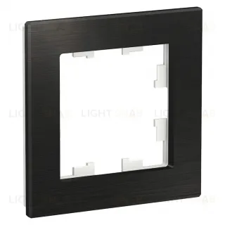 Рамка одинарная Schneider Electric Atlasdesign Nature, оникс металл ATN312301 ATN312301