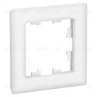 Рамка одинарная Schneider Electric Atlasdesign Nature, белое стекло ATN320101 ATN320101