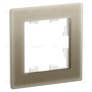 Рамка одинарная Schneider Electric Atlasdesign Nature, шампань стекло ATN320501 ATN320501