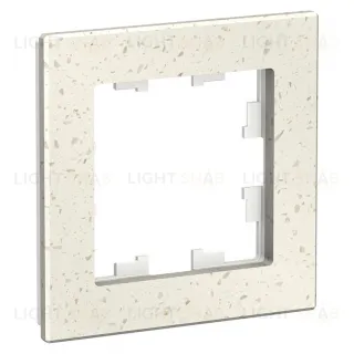 Рамка одинарная Schneider Electric Atlasdesign Nature, крем роял мрамор ATN343101 ATN343101